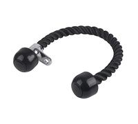 YONGZURA Tricep Rope Cable Attachment | Heavy Woven Nylon with Swivel for Gym/Home | Push Pull LAT Bar for Triceps/Biceps/Shoulders | 70cm with Rubber Grip