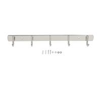 YONGZURA Wall Mounted Coat Rack | 304 Stainless Steel Mark - Resisting Hooks | Space Saving Hanger for Coats/Hats/Backpacks | Simple Install with Hardware (Five-coat hook)
