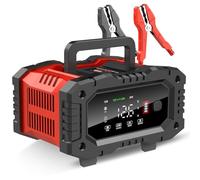 YONHAN Caricabatteria da auto 12 V 5 A intelligente automatico caricabatterie con schermo LCD adatto per riparazioni mantiene la batteria di auto, moto, barca, tosaerba