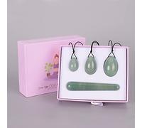 Yoni Egg 4 Pz/Set Massaggio Naturale Sfera di Quarzo Rosa Cristallo Kegel Esercizio Strumento Giada Massaggiatore Muscolare del Pavimento Pelvico, decorazione della stanza (Color : Urine)