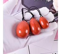 Yoni Egg Natural Jasper Egg Set Drill Red Stone Crystal Wand Ball Kegel Esercizio Muscolo del pavimento pelvico,1 bacchetta decorazione della stanza (Color : 3 Pcs 1 Set)