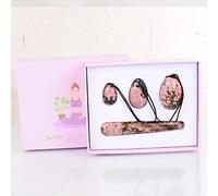 Yoni Egg per esercizi di Kegel Yoni Egg bacchetta regalo set set di cristalli di rodonite naturale trapano massaggio uovo di giada palla per esercizi Kegel, set di 4 pezzi
