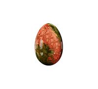 Yoni Egg Set Uova Yoni Non Forate Uovo Per Massaggio In Vera Giada Naturale Per Le Donne Kegel Esercizi Per L'igiene Femminile Sfere Per Massaggio,Unakite,M-4x2.5cm