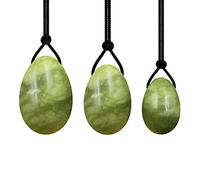 Yoni Egg Set Wand Kegel Exerciser Stone Massage Ball Drilled Jade Eggs, 3pcs No Box WHRLQXM (Color : 3pcs No Box)