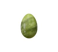 Yoni Egg - Uovo di giada naturale non forato, per esercizi di Kegel, pavimento pelvico, esercizi muscolari, quarzo rosa, pietra verde uovo Yoni, 30 x 20 mm