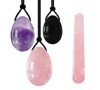 Yoni Eggs - Set di 1 sfera massaggiante da donna, con sfere di giada naturale, sfere di kagel e ametista