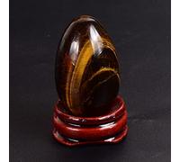 Yoni Eggs - Uova da donna, 30 x 20 cm, piccole, massaggianti, pietra naturale, ametista, giada, cristallo, non forato, occhio di tigre, 30 x 20 mm