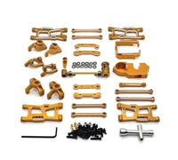 YONMFRDS per JJRC C8803 per WLtoys per RIaarIo 1/14 1/12 Set di Tazze di Sterzo in Metallo Ricambi E Accessori per Auto Telecomandate Sostituzione E Aggiornamento Uso Rc Car Fuso A Snodo(Yellow)