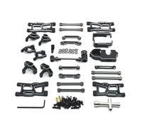 YONMFRDS per JJRC C8803 per WLtoys per RIaarIo 1/14 1/12 Set di Tazze di Sterzo in Metallo Ricambi E Accessori per Auto Telecomandate Sostituzione E Aggiornamento Uso Rc Car Fuso A Snodo(Black)