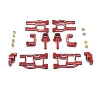 YONMFRDS per LC PTG-2 PTG-2R 1/10 Braccio Sospensione Anteriore Posteriore Metallo Set Supporto Mozzo Sterzo Accessori Auto RC Aggiornamenti E Sostituzioni Parti Aggiornamento RC(Red)