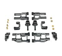YONMFRDS per LC PTG-2 PTG-2R 1/10 Braccio Sospensione Anteriore Posteriore Metallo Set Supporto Mozzo Sterzo Accessori Auto RC Aggiornamenti E Sostituzioni Parti Aggiornamento RC(Black)