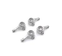 YONMFRDS per Mini per Mini-Q9 Coppe Sterzo Anteriori E Posteriori in Metallo Rc Car Fuoristrada Veicoli Cingolati Parti E Accessori Aggiornamento Sostituzione Uso Rc Car Fuso A Snodo(Silver)