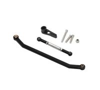 YONMFRDS per MN128 1/12 Kit Collegamento dello Sterzo in Alluminio RC Auto Camion Fuoristrada Veicolo Cingolato Parti E Accessori Sostituzione E Aggiornamento Uso Parti Aggiornamento RC(Black)