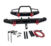 YONMFRDS per TRX-4 per Axial per Traxxas per SCX10 per SCX10-II 90046 90047 1:10 Paraurti Anteriore Posteriore Anticollisione in Metallo con Set di Luci Ricambio per Auto RC Parti Aggiornamento RC