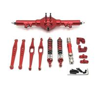 YONMFRDS per WLtoys 124006 12423 12427 1/12 Componenti Fissaggio Dell'asse Posteriore Differenziale Metallo Albero Trasmissione Asta Assorbimento Ricambi Accessori Auto RC Parti Aggiornamento RC(Red)