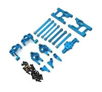YONMFRDS per Wltoys 124006 12423 12427 12428 12429 1/12 Kit Collegamento Tazza Sterzo Metallo RC Accessori Auto Sostituzione E Aggiornamento Uso Parti Aggiornamento RC(Blue)