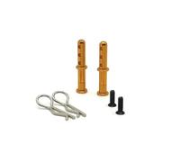 YONMFRDS per Wltoys 144001 144010 144016 124016 124017 124018 124019 per RIaarIo Supporto Carrozzeria Metallo Colonna RC Accessori Auto Sostituzione Uso Parti Aggiornamento RC(Yellow)