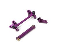 YONMFRDS per Wltoys 144016 144018 1/14 Gruppo Sterzo Metallo Braccio Servo Set Barre Collegamento RC Ricambi Auto Accessori Aggiornamenti Sostituzioni Uso Parti Aggiornamento RC(Purple)