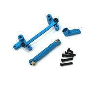 YONMFRDS per Wltoys 144016 144018 1/14 Gruppo Sterzo Metallo Braccio Servo Set Barre Collegamento RC Ricambi Auto Accessori Aggiornamenti Sostituzioni Uso Parti Aggiornamento RC(Blue)