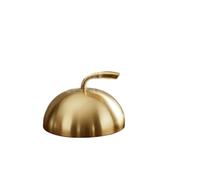 YONMLEDO Coperchio per Bistecca in Acciaio Inox Copri Bistecca Copri Bistecca Rotondo Facile da Pulire Cupola for Alimenti Cloche antispruzzo Lavabile in lavastoviglie