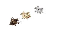 YONMLEDO Maniglie Antiche Per Cassetti 2pcs Modern Gold Insect Drawer Knob Kitchen Cabinet Silver Bee Handle American Retro Bronze Pull Handle(Bright Gold)