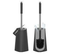 YONMLEDO Scopino E Supporto per Toilette Set da 2 scopini for WC con Supporto Compatto, Manico in Acciaio Inossidabile, setole Resistenti