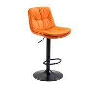 YONMLEDO Sgabelli Bar Sedia da bar Sgabello girevole con registratore di cassa con schienale alto e leggero(Orange 01)