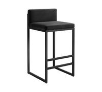 YONMLEDO Sgabelli Bar Sgabello da bar Golden Light Home Seggiolone Poltrona in ferro(Height 65 Black 1)