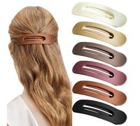 YONOY 6 fermagli per capelli piatti da donna, a tenuta forte, piatti, in acrilico, opachi, per donne e ragazze