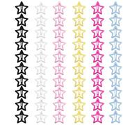 YONOY 60 fermagli per capelli a forma di stella, in metallo, antiscivolo, vari colori, stile Y2K