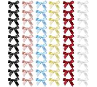 YONOY 60 mini fermagli per capelli con fiocco per donne e ragazze, piccoli fermagli per capelli in tinta unita, fermagli a coccodrillo in metallo, Y2K, accessori per capelli (nero, rosa, bianco, blu,