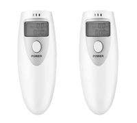 Yonuaret Alcolimetro Digitale,2pcs Etilometro Portatile, Alcool Tester Digitale Professionale Alcol Test Etilometro Portatile Tester di Alcool, Minis Etilometro Domestico per Alcol Tester