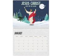 Yonuaret Calendario Gesù Cristo 2025 | Calendario da Scrivania 2025 Agendina | Agenda Ispirazionale Religiosa Cristiana Per Natale Cattolico Da Parete Scrivania Scuola Ufficio Casa Famiglia Insegnanti