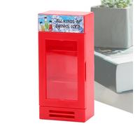 Yonuaret Frigorifero Giocattolo Per Bambini, Frigorifero Gioco Di Simulazione, Distributore Automatico di Bibite Giocattolo Miniaturizzato per Collezionisti, Asili, Casa, Viaggi, Aula e Compleanni