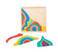 Yonuaret Giocattolo impilabile in Legno | Giocattoli per Lo Sviluppo precoce - mattoncini educativi, per Bambini e Ragazze, Asilo Scuola Materna, Scuola Scolastica, educatore attività di