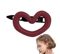 Yonuaret Morandi - Fermaglio per capelli a forma di cuore, antiscivolo, grazioso fermaglio per capelli a forma di cuore, aspetto vivace, natalizi
