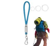 Yonuaret Paracord Keychain Lanyard, Cordino Paracord per chiavi, fischietto resistente, porta badge, fibbia Lock Clip - Gancio per corda, 3 anelli portachiavi per esterni, Celeste., Siehe Beschreibung