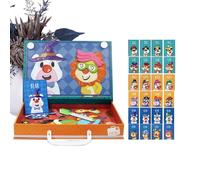 Yonuaret Puzzle Magnetico - Giochi Di A Doppia Faccia - Lavagna Magnetica Per Puzzle | Per Asilo Classe Ragazze Adolescenti Adulti Ragazzi Apprendimento Viaggio Scuola 'Infanzia