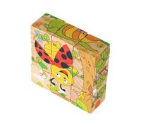 Yonuaret Rompicapo Cubi di Legno per Bambini - Gioco Educativo Interattivo,Gioco Educativo Rompicapo | Regalo Casa Scuola Cameretta Compleanno Festa Studio Ricreazione Asilo