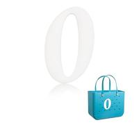 Yonuni Ciondoli a forma di lettera per borsa Bogg, graziosi lettere dell'alfabeto, compatibili con tutti i modelli originali e semplici borse meridionali, accessori da spiaggia in gomma, 3.94*2.56inch