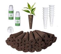 Yoocaa 24 Pezzi spugne per la Crescita con A&B nutriente Solido Cibo per Piante Baccello di avviamento Baccello di Ricambio spugne per la Crescita delle Radici compatibili con IDOO, QYO