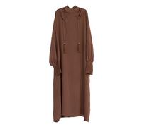 YOOCHUENG Abito Musulmano Abaya a Copertura Totale con Hijab - Vestito da Preghiera Islamico Jilbab