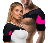 Yoodriy Tutore Spalla Regolabile per Uomini e Donne, in Neoprene Leggero e Confortevole, Adatto a Spalla Sinistra o Destra, Ideale per Attività Sportive e Uso Quotidiano