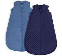Yoofoss Confezione da 2 sacchi a pelo per bebè di quattro stagioni, 1,5 tog, in cotone, estivi, per dormire, caldo, primavera, per neutre, ragazze, bambini, 12-18 mesi