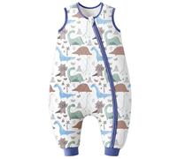 Yoofoss Piccolo quadrato Air Layer Split Leg Sacco a pelo 2.5TOG Blu Dinosauro M