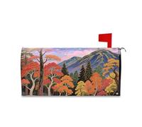Yoogain Alberi Autunno Mistero Decorativo Casella Postale Copertura per Autunno Divertimento Halloween Mailbox Covers Formato Standard Caja de correos