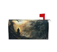 Yoogain Antico Terrore Decorativo Mailbox Coperture Magnetiche per San Valentino Divertente Natale Mail Box Covers Magnetico Dimensioni Standard Caja de correos