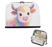 Yoogain Astuccio organizer per matite di grande capacità, organizer da scrivania multifunzionale per scuola preppy solo una ragazza che ama lo yak