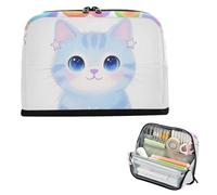 Yoogain Astuccio portapenne di grande capacità, organizer per cancelleria, per uomo, scuola superiore, solo una ragazza che ama i gatti