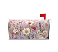 Yoogain Autunno Fiori Vintage Decorativi Mailbox Wraps per Halloween Divertente Magnetico Postale Coperture Inverno Formato Standard Caja de correos